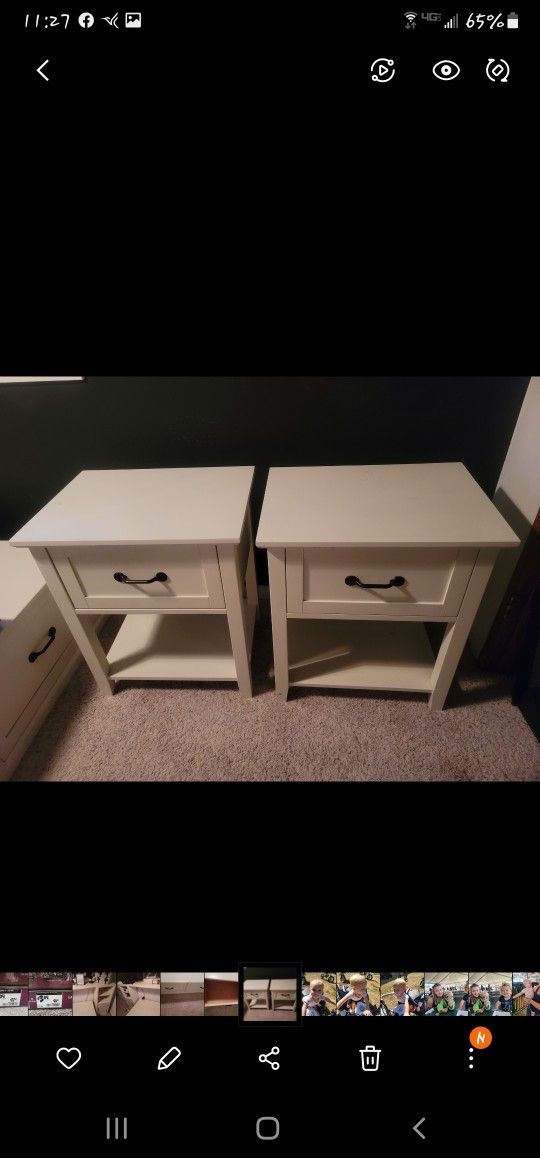 Pottery Barn Stratton Bedside Tables