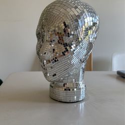 Disco Head Sculture