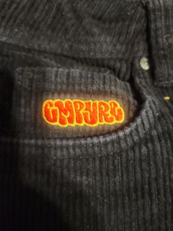 Empire black corduroy shorts