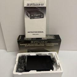 Traveller 3 lll SRD-3 Tri Band Radar Detector Hwy/City Mode TESTED POWER ONLY