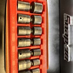 Snap on 1/2” drive SAE swivel sockets 