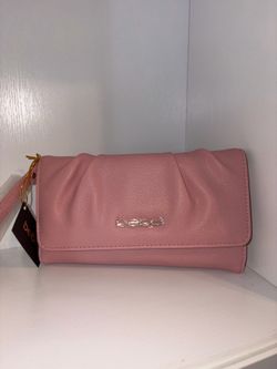 bebe NWT Blush TriFold Wallet