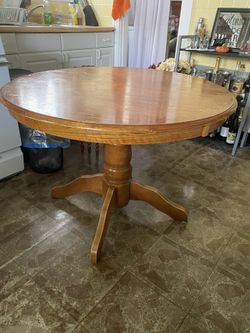 Brown wooden table