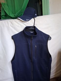 Izod vest & Nike Hat
