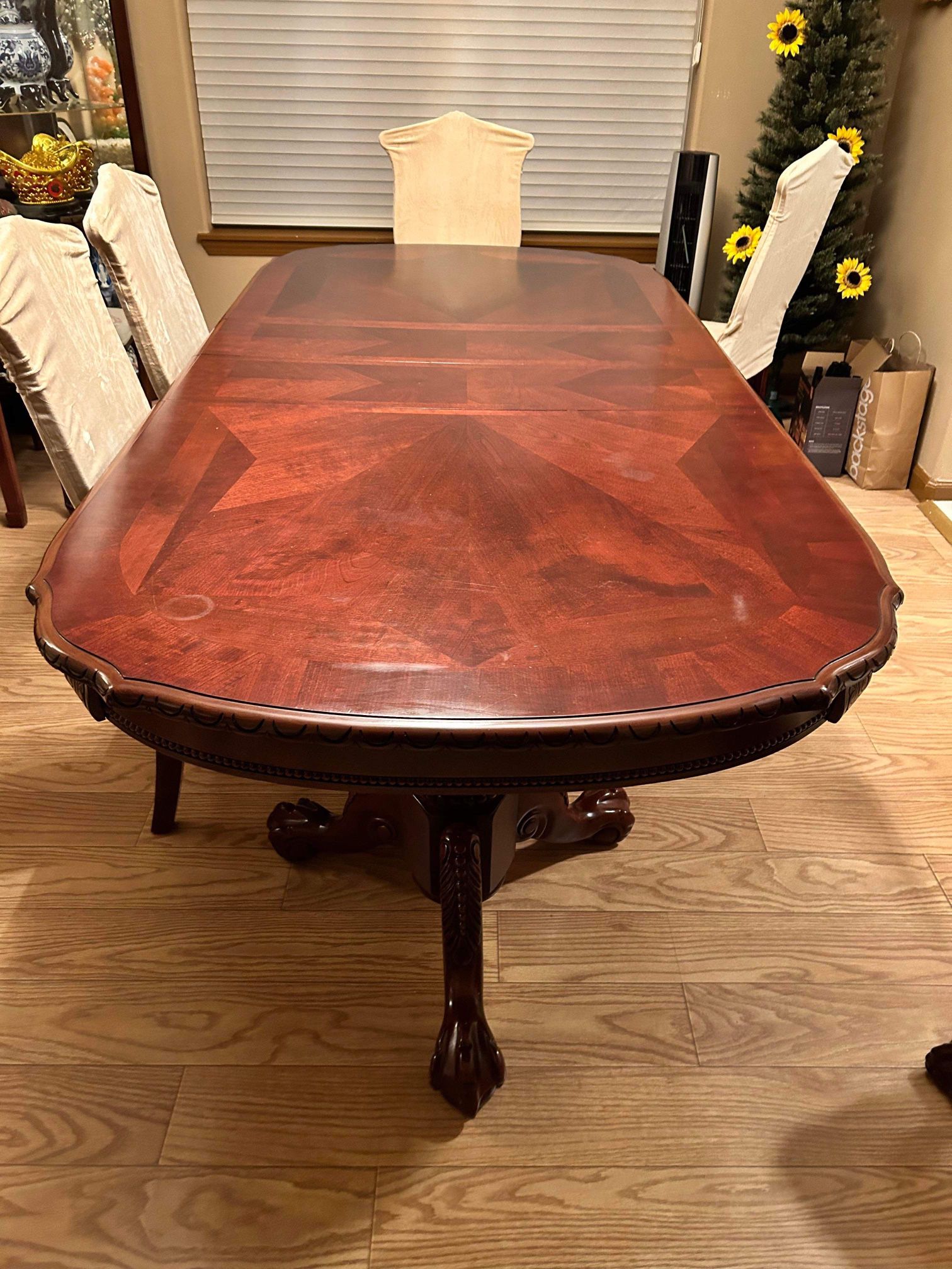 Cherry Wood Formal Dining Table