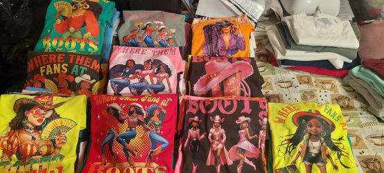 Boots On The Ground  Tee Shirts For Women Kid's& Men 