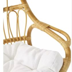 Hanging Chair Cushions- Serena and Lily- White Linen Tufted - 70% Off Retail