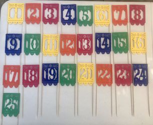 Party supplies 25 Mexican Fiesta table numbers