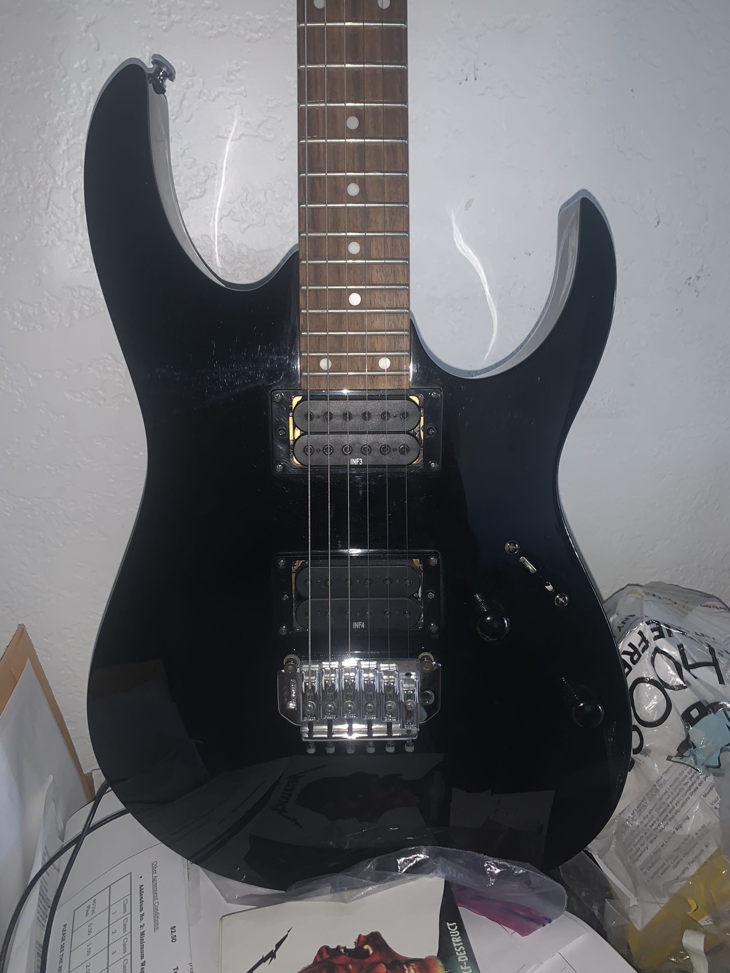 Ibanez RG 120 Guitar With Line 6 Combo Amp and Case