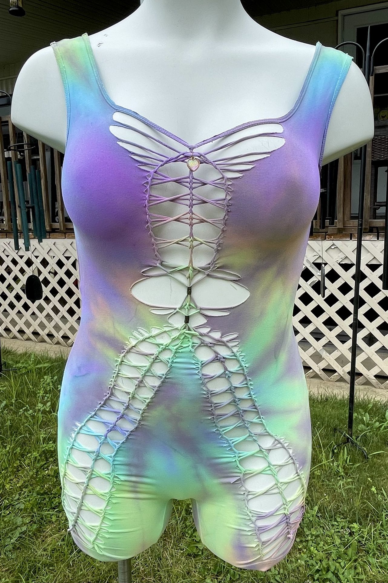 Handmade Braided Romper- L/XL