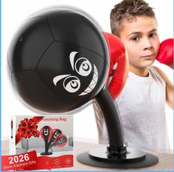 Desktop Punching Bag with Suction Cup - Punch Away Stress, Heavy Duty Office Des