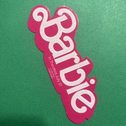 Barbie decal - 5” Long 2” Tall