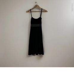 Taboo Vintage Y2K Black Dress Women’s Medium Spaghetti Strap Lace Taboo Tie Back