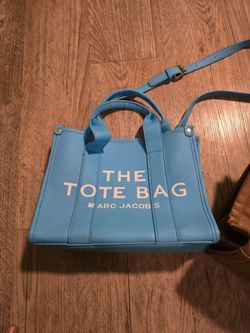 Marc Jacobs The Tote Bag – Blue Leather y Brown color