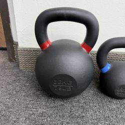  Brand New 79lbs Powder Coat Kettlebell Workout Equipment
