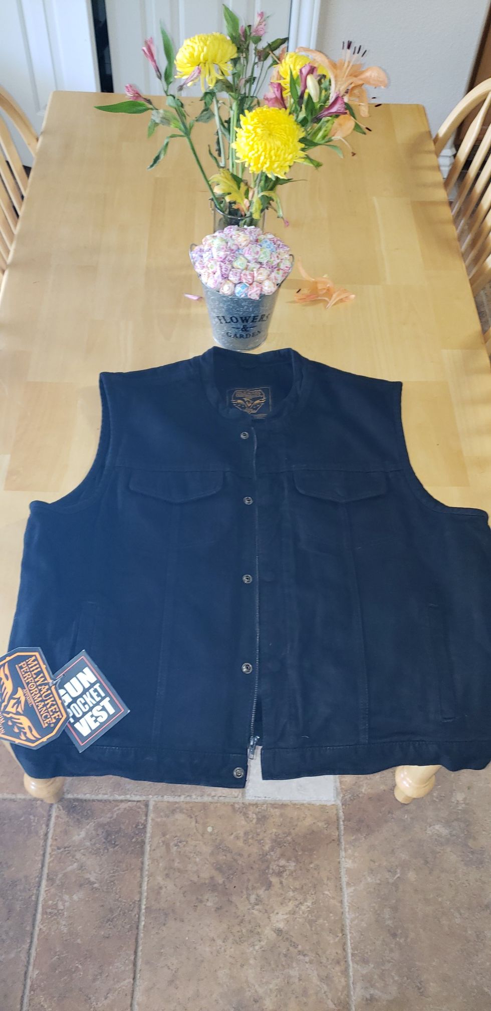 Denim Motorcycle Vest