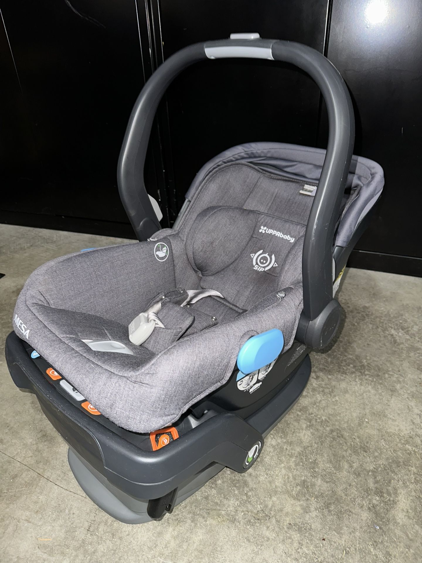 UPPAbaby MESA Infant Car Seat -Jordan (Charcoal Melange) Merino Wool Version/Naturally Fire Retardant