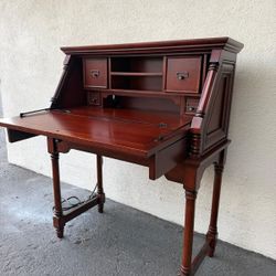 desk with charging station 