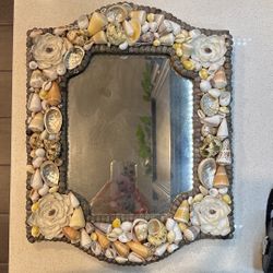 Gorgeous Real Shell Framed Mirror Made In Philippines 