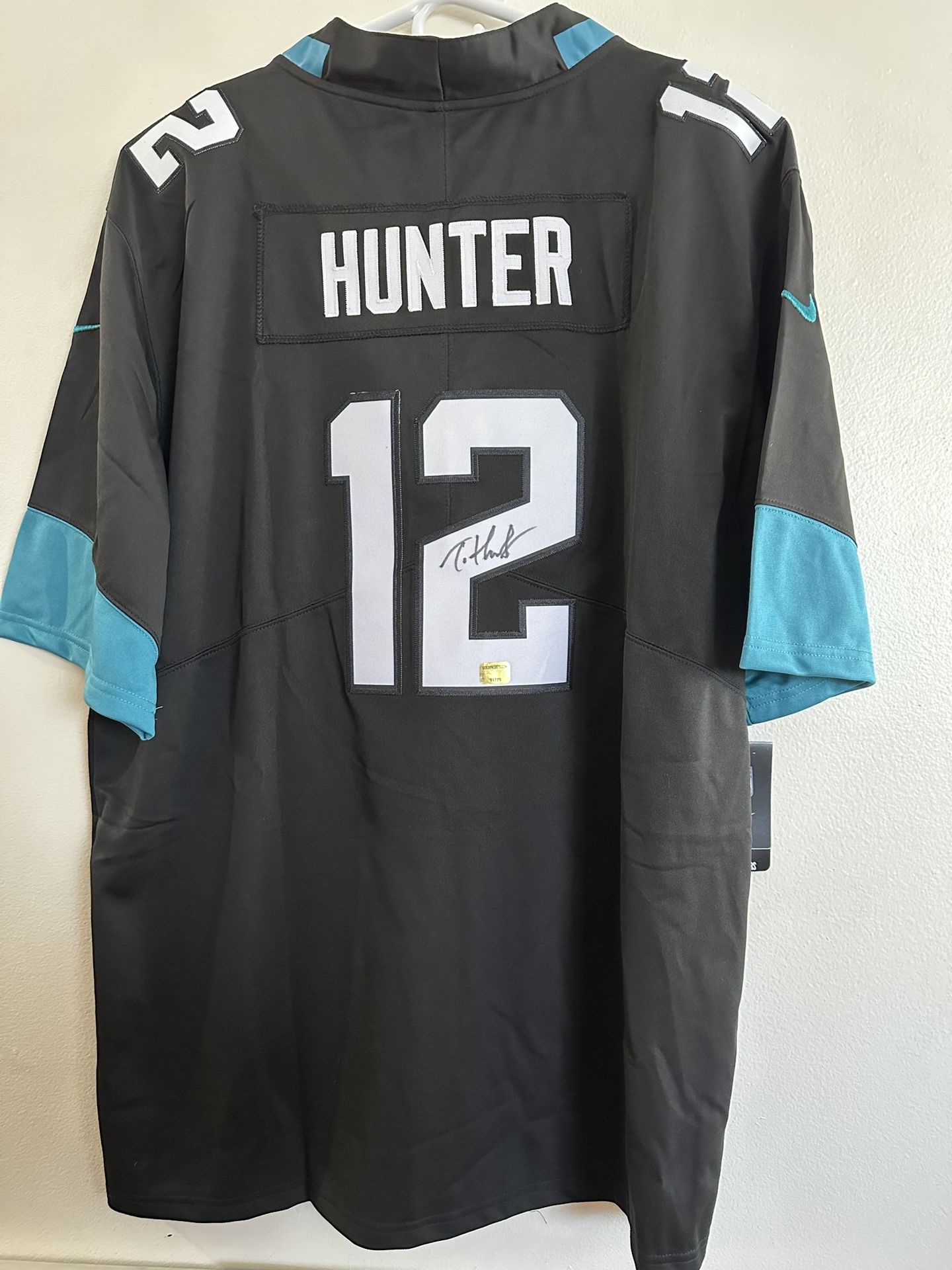 TRAVIS HUNTER SIGNED JACKSONVILLE JAGUARS AUTOGRAPHED NIKE JERSEY W/COA XXL 773