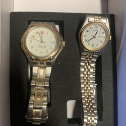 Women’s watches Seiko Wenger 24k Gold p stainless steel