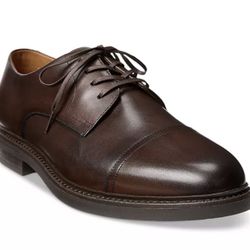 Polo Ralph Lauren Men's Asher Leather Cap-Toe Dress Shoe