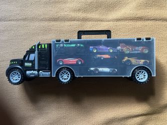 Hot Wheels Set (7) With Carrier