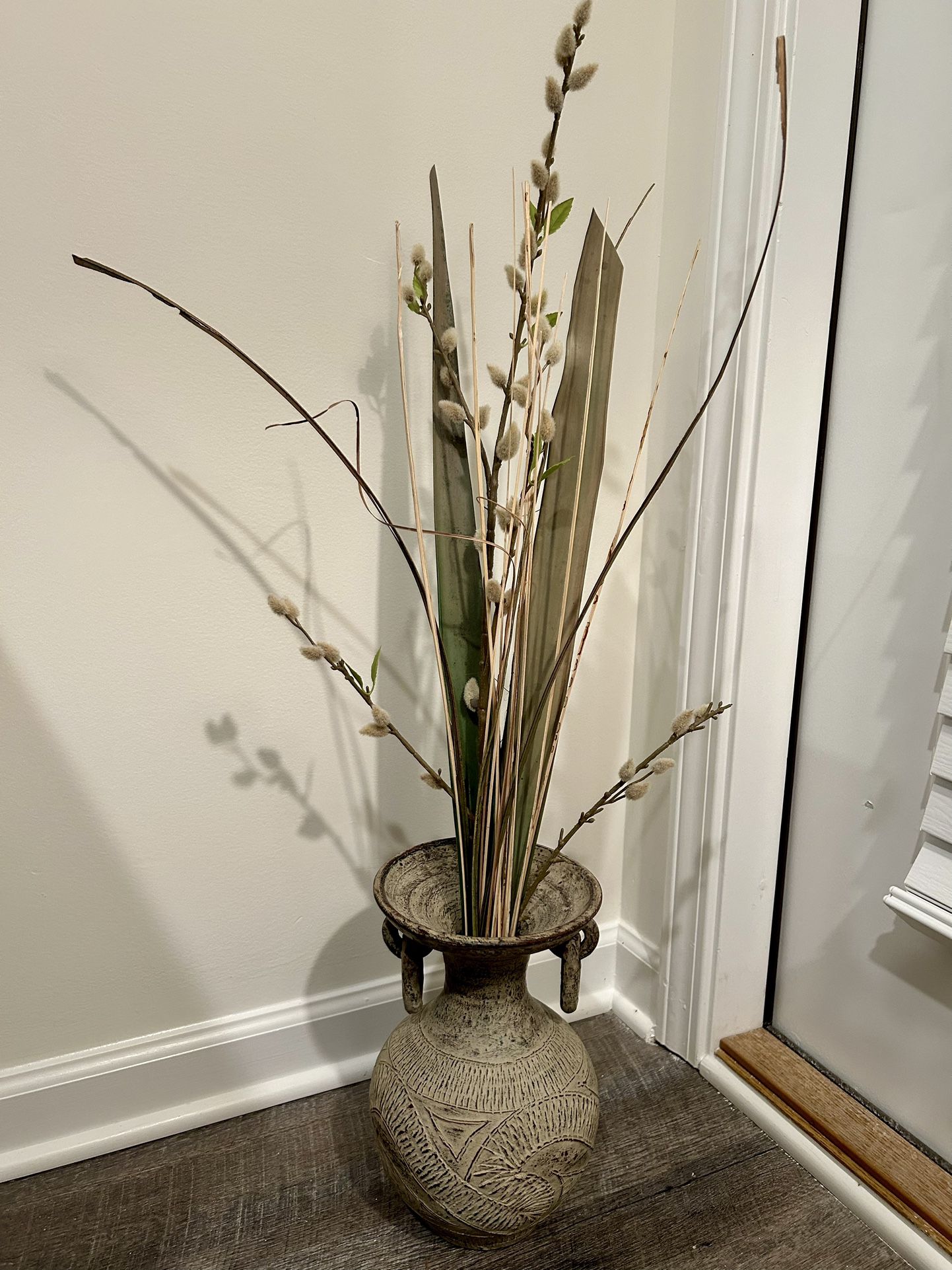 Artificial Flower Arrangement with Ceramic Vase (2 Ft 10)