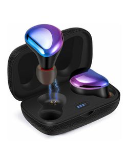 Sontinh CoolBuds2 Wireless Earbuds, Bluetooth 5.0 Earphones with 66FT Range,Seamless Switching,Portable Case with 20H Playtime, Aurora Black