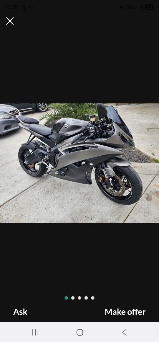 2012 Yamaha R6 Runs Excellent Clean Title 