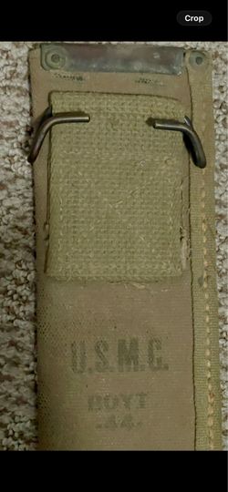 VINTAGE WW2 USMC SHEATH 75$ FIRM