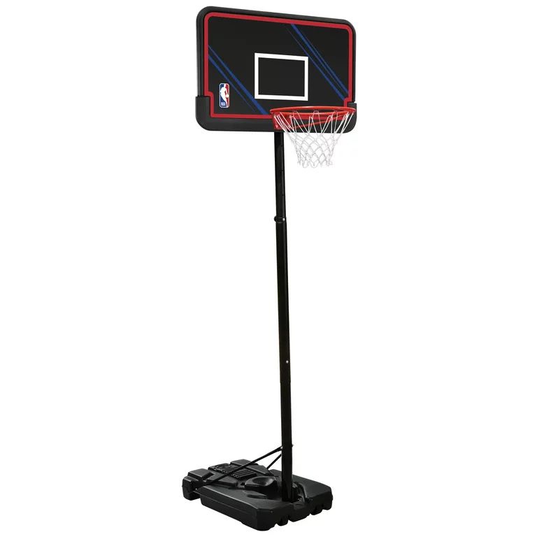 Official 44 in. Portable Basketball System Hoop with Polyethylene Backboard