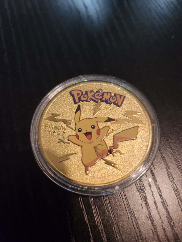Pokemon Pikachu Gold Coin