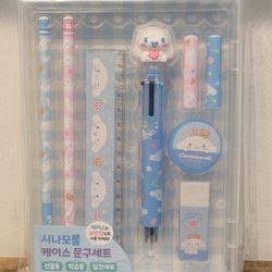 Sanrio Cinnamoroll Stationery Set With Case
