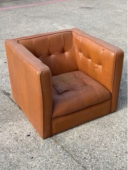 FREE! Leather Square Armchair