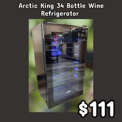 NEW Arctic King 34 Bottle Wine Refrigerator: njft