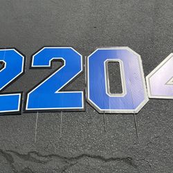 Numbers Gold And Blue