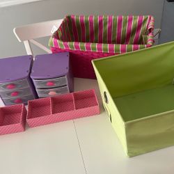 Canvas Storage Bins Organization Kids