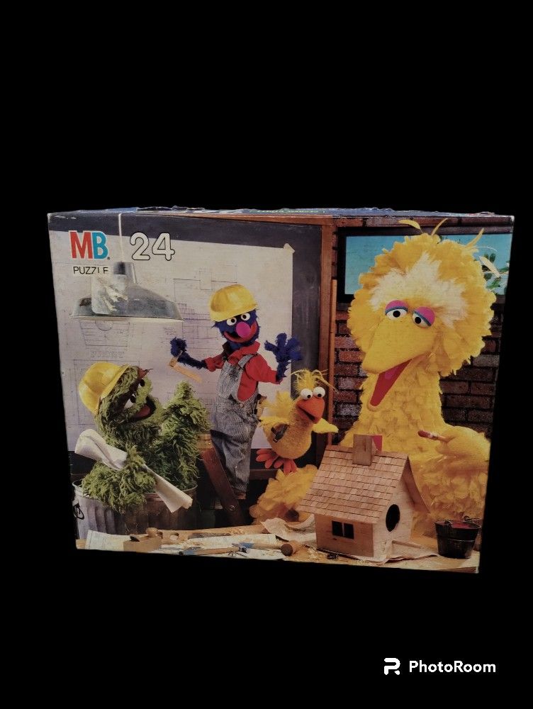 Vintage Sesame Street 24 PC Puzzle 4670-8 Complete Milton Bradley 1985 School