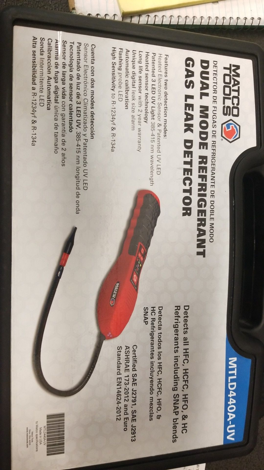 Matco Dual Mode Refrigerant Gas Leak Detector R-1234yf and R-134a