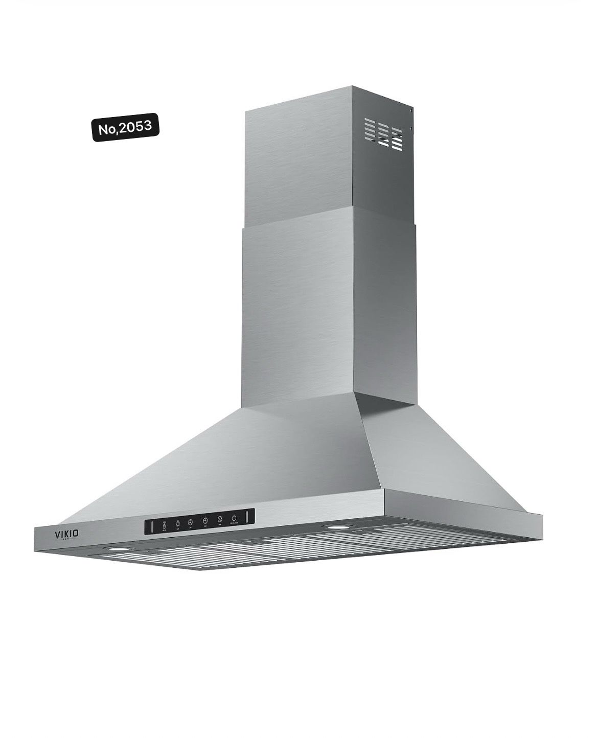 Wall Mount Range Hood 36 inchKitchen Vent Hoods 980 CFM Ducted/Ductless Range Hoodwith Gesture Sensing & Touch Control Switch Panel 3 Speed Exhaust