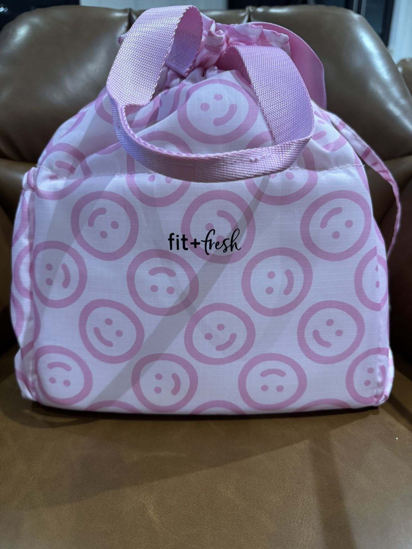 Smiley Face Pink Lunch Box