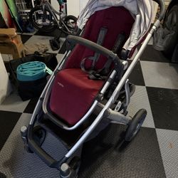 Uppababy vista 2018 stroller, bassinet, car seat and mirror