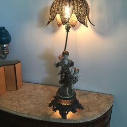 Filigree Figural Table Lamp Beautiful 