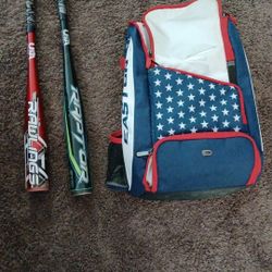 Set De Bates Pelotas Bolso Y Guantes