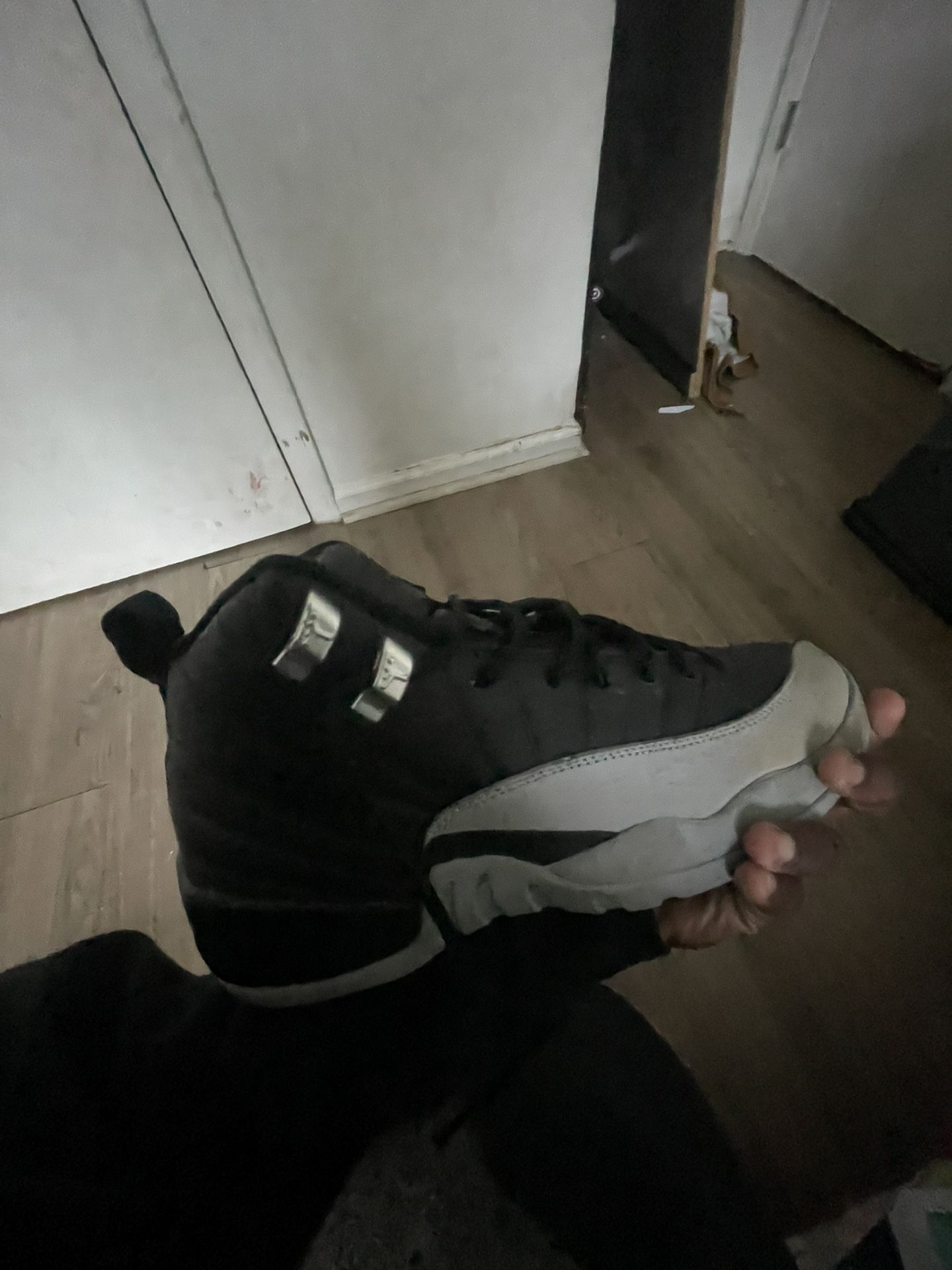 Jordan 12 Black Wolf Grey