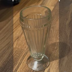 vintage milkshake glass