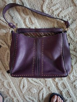 Purple Leather Montana West Bag