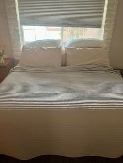 King Bed, Box, and Frame.