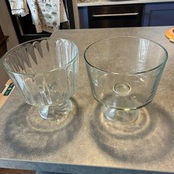 Stemmed trifle Bowls